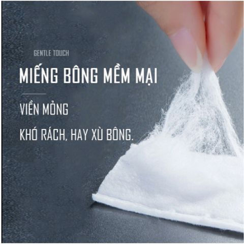 Hộp 80 Bông Tẩy Trang 3 Lớp Blueman - Bông Tẩy Trang Cho Nam Giúp Làm Sạch Da, Giảm Mụn - Hudu Cosmetics