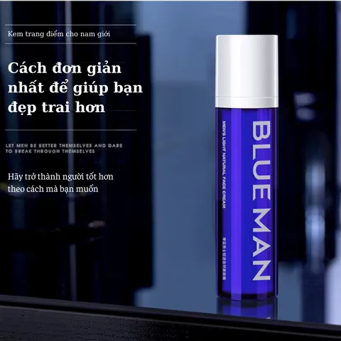 Kem che khuyết điểm cho nam Light Makeup kem nâng tone da, chống nắng Blueman 50ml - Hudu Cosmetics