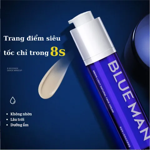 Kem che khuyết điểm cho nam Light Makeup kem nâng tone da, chống nắng Blueman 50ml - Hudu Cosmetics
