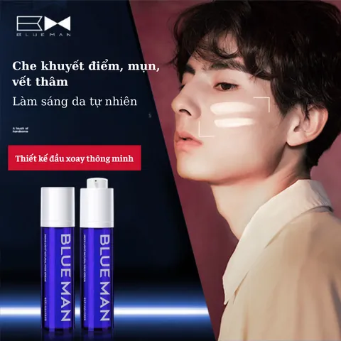 Kem che khuyết điểm cho nam Light Makeup kem nâng tone da, chống nắng Blueman 50ml - Hudu Cosmetics