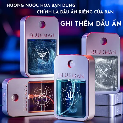 Nước Hoa Nam Thơm Lâu Blueman - Nước Hoa Mini Cho Nam Hương Thơm Lịch Lãm 30ml - Hudu Cosmetics