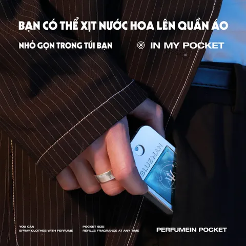 Nước Hoa Nam Thơm Lâu Blueman - Nước Hoa Mini Cho Nam Hương Thơm Lịch Lãm 30ml - Hudu Cosmetics