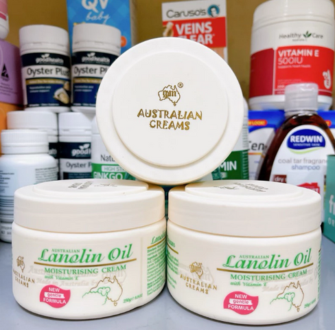 Kem Dưỡng Da Toàn Thân GM Lanolin Oil Cream Úc - 250g, Chăm Sóc Da Mềm Mại, Trẻ Hóa Da, Phục Hồi Tế Bào Yếu