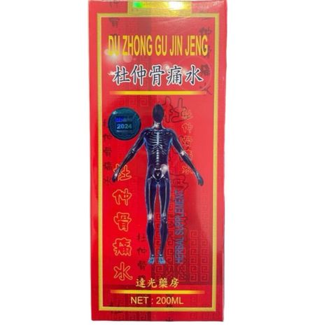 Nước Đỗ Trọng Nhức Khớp Thủy (DU ZHONG GU JIN JENG) 200ML - Giải pháp hỗ trợ xương khớp tự nhiên, giảm đau hiệu quả.