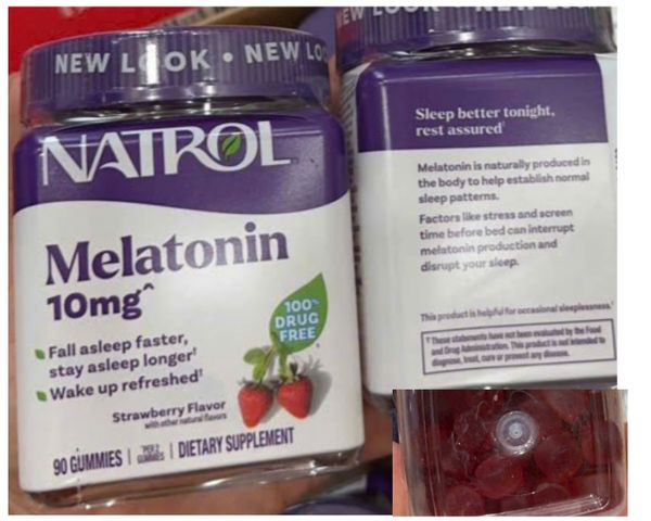Kẹo Dẻo Ngủ Ngon Natrol 10mg Vị Dâu, Hỗ Trợ Giấc Ngủ Sâu, Khó Ngủ, 90 Viên - Hàng Nhập Mỹ, Dễ Uống, Tự Nhiên