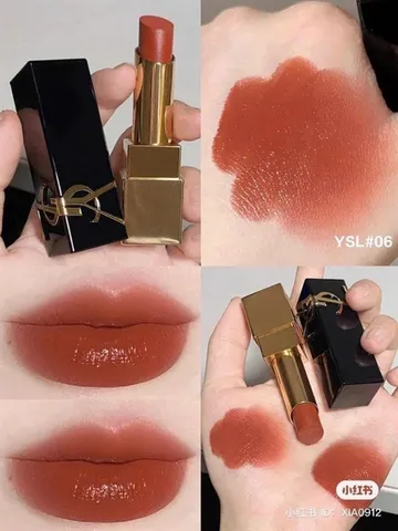Son mini YSL The Bold 06 Reignited Amber - Màu Cam Đất Pha Đỏ Sang Trọng, Chất Son Mềm Mịn, Giữ Màu Lâu, Sản Phẩm Làm Đẹp Thời Thượng