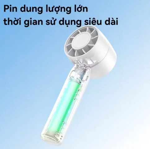Quạt Cầm Tay Mini Không Cánh QT10 - Quạt Để Bàn Pin USB, Độ Ồn Thấp, Thiết Kế Dễ Thương và Tiện Lợi