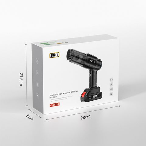 Máy Hút Bụi Cầm Tay Suitu ST-6631 - Thiết Kế Không Dây, 2 Trong 1 Thổi Hút, Công Suất 120W, Lực Hút 5500Pa, Dễ Dàng Di Chuyển