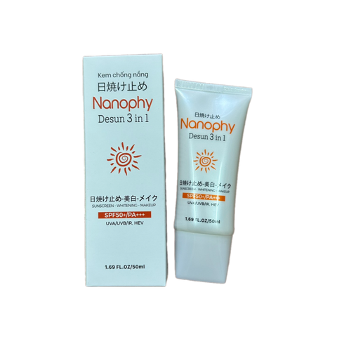 Kem Chống Nắng Lovita Nanophy Desun SPF50 PA+++ - Bảo Vệ Da Dầu Mụn, Ngăn Lão Hóa, Dưỡng Ẩm, 50ml Nhật Bản