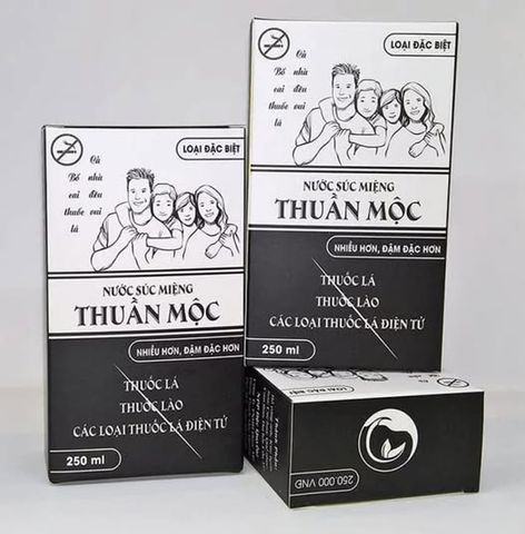 Nước Súc Miệng Cai Thuôc Thuần Mộc Ngừa Sâu Răng, Hôi Miệng, Làm Sạch Khoang Miệng 250ml