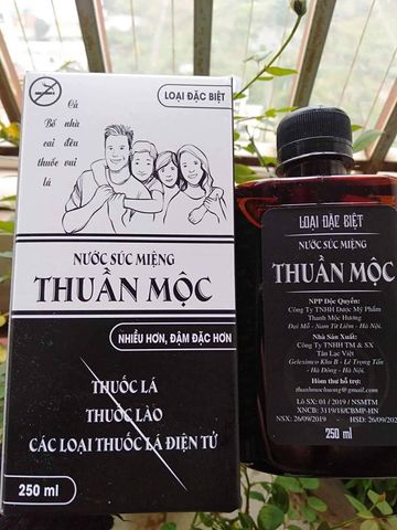 Nước Súc Miệng Cai Thuôc Thuần Mộc Ngừa Sâu Răng, Hôi Miệng, Làm Sạch Khoang Miệng 250ml