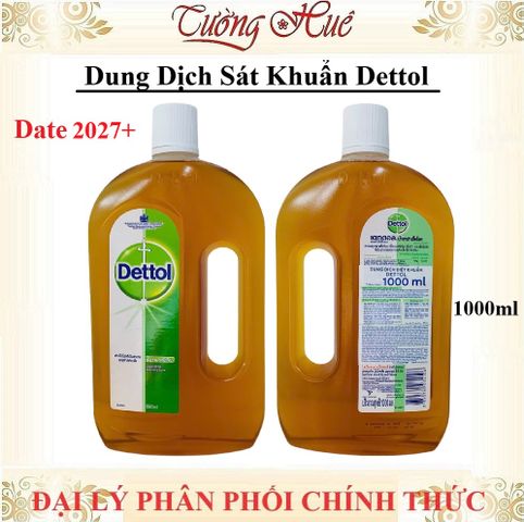 Dung Dịch Sát Khuẩn Dettol Đa Năng 500ml/1000ml - Diệt Khuẩn 99,9% An Toàn Cho Gia Đình, Khử Trùng Bề Mặt & Da
