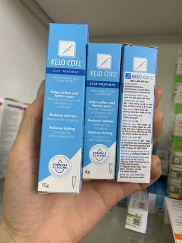 Gel Sẹo Kelo Cote Mỹ - Kem Hỗ Trợ Làm Mờ Sẹo Phẫu Thuật và Sẹo Sinh Mổ - Hộp 6g/15g Giúp Làm Mềm Vết Sẹo