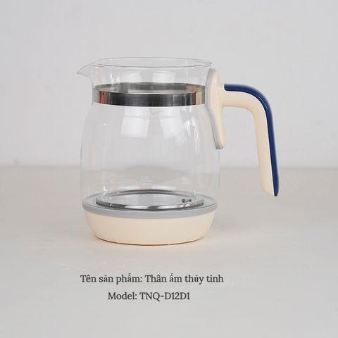Nắp Đậy Bình Đun Thủy Tinh Bear TNQ-D12D1 - Phụ Kiện Thay Thế Cho Ấm Đun Nước Pha Sữa, Chất Liệu Inox Cao Cấp