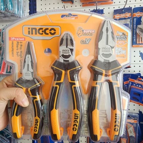 Bộ 3 Kềm Cao Cấp INGCO HKHLPS2831 - Kìm Răng, Kìm Cắt, Kìm Nhọn 8