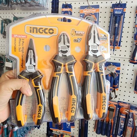 Bộ 3 Kềm Cao Cấp INGCO HKHLPS2831 - Kìm Răng, Kìm Cắt, Kìm Nhọn 8