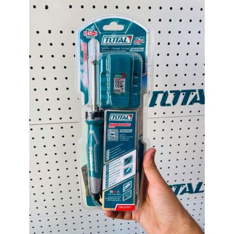 Mỏ hàn chì không dây Total TSILI2001 - Hàn thiếc 40W 20V, gia nhiệt nhanh, sửa chữa điện tử tiện dụng