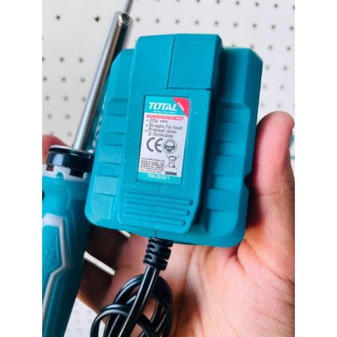 Mỏ hàn chì không dây Total TSILI2001 - Hàn thiếc 40W 20V, gia nhiệt nhanh, sửa chữa điện tử tiện dụng