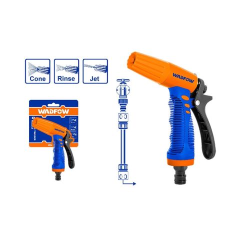 Vòi Xịt Nhựa Wadfow WNE8E34 - 3 Chế Độ Tưới Cây, Rửa Xe, Vệ Sinh Sân Vườn Tiện Lợi và Dễ Sử Dụng