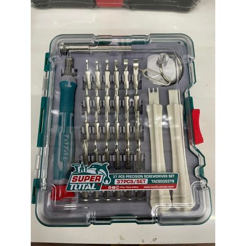 Bộ tuốc nơ vít đa năng 37 chi tiết Total TACSD30376 - Bộ dụng cụ sửa chữa tiện lợi, bền bỉ cho điện tử và gia dụng