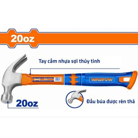 Búa Nhổ Đinh Wadfow WHM3320 560g - Dụng Cụ Chắc Chắn, Thiết Kế Tiện Dụng, Nhổ Đinh Nhanh Chóng, Phù Hợp Với Thợ Mộc và Xây Dựng