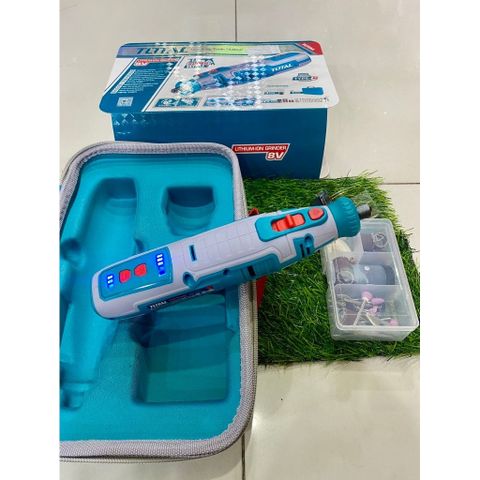 Máy Mài Khuôn Không Dây Total TMGLI0801 8V - Dụng Cụ Tiện Lợi Cho Thợ Cơ Khí, Khắc Gỗ, Đánh Bóng Kim Loại