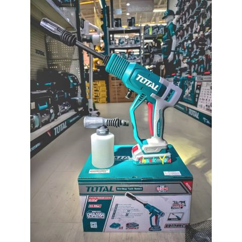 Máy xịt rửa áp lực cao Total TPWLI20362_[20V] di động mạnh mẽ, phụ kiện đầy đủ, làm sạch xe và sân vườn tiện lợi