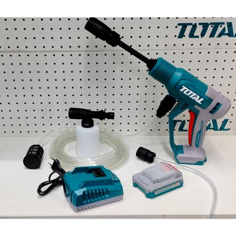 Máy xịt rửa áp lực cao Total TPWLI20362_[20V] di động mạnh mẽ, phụ kiện đầy đủ, làm sạch xe và sân vườn tiện lợi