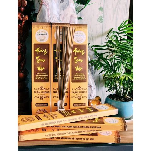 Nhang Trầm Hương Sạch Cao Cấp 40cm - Không Hóa Chất Việt Tuệ Nhiên, Thích Hợp Thờ Cúng và Thiền Tâm Trạng