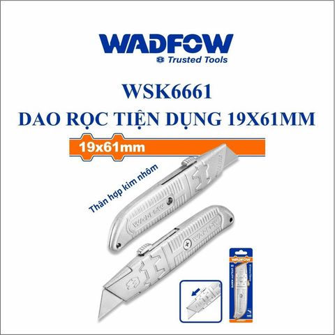 Dụng Cụ Rọc Cáp Thân Nhôm WADFOW WSK6661 - Tiện Ích Cầm Tay, Lưỡi SK5, Chiều Dài 150mm, Khóa Tự Động