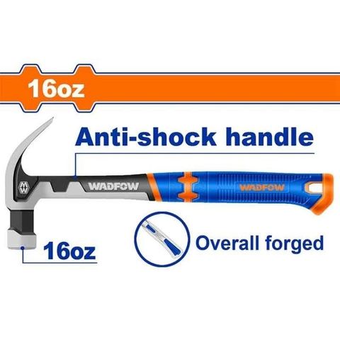 Búa Nhổ Đinh 450G WHM8116 WADFOW - Dụng Cụ Thép Cao Cấp Với Tay Cầm Thiết Kế Độc Đáo, Lý Tưởng Cho Nghề Thủ Công