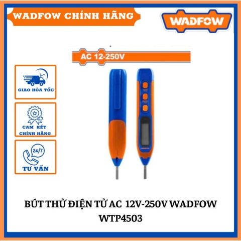 Bút Thử Điện AC 12V-250V WADFOW WTP4503 - Màn Hình Kỹ Thuật Số, Kiểm Tra Đường Pha và Đường Nối Đất