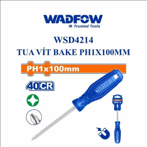 Tua Vít Bake Chính Hãng WADFOW Ph1 100Mm - Dụng Cụ Tiện Ích Thân Tròn Đường Kính 5Mm, Đóng Gói Bằng Móc Nhựa