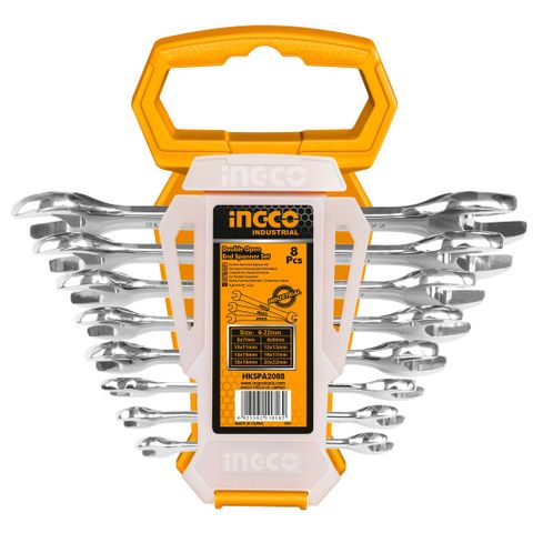 Bộ cờ lê hai miệng INGCO HKSPA2088 6-22mm - Dụng cụ sửa chữa chuyên nghiệp, chất liệu hợp kim thép chrome bền bỉ