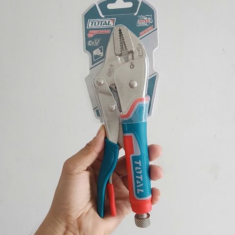 Kềm Hàm Thẳng 10 Inch Total THT191005 - Dụng Cụ Kẹp Chắc Chắn, Điều Chỉnh Linh Hoạt, Tay Cầm Chống Trượt, Chất Liệu Thép Cao Cấp