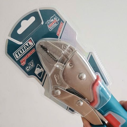 Kềm Hàm Thẳng 10 Inch Total THT191005 - Dụng Cụ Kẹp Chắc Chắn, Điều Chỉnh Linh Hoạt, Tay Cầm Chống Trượt, Chất Liệu Thép Cao Cấp