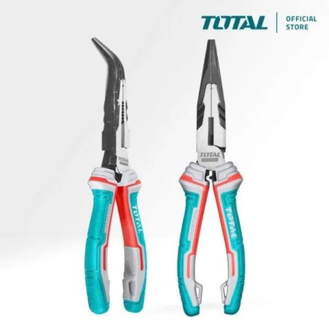 Kềm Mũi Nhọn Mỏ Cong THT24616S TOTAL - Dụng Cụ Tiện Ích, Tiết Kiệm Công Sức, Chất Liệu Cr-V, Tay Cầm Bền Chắc, Dễ Sử Dụng
