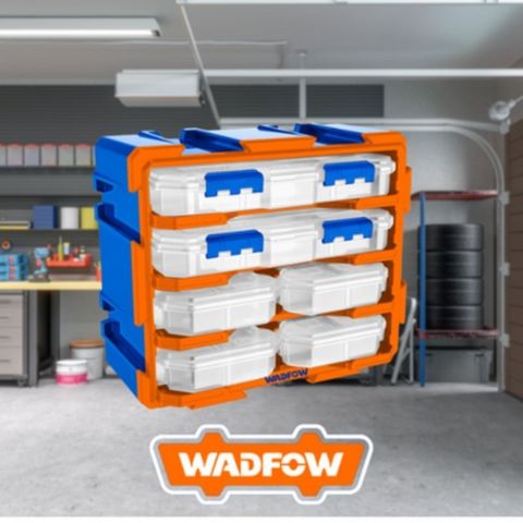 Bộ tủ nhựa 6 hộp đựng linh kiện Wadfow WTB8346 - Giải pháp lưu trữ tiện ích, chất liệu PP bền bỉ, kích thước 380x182x320mm