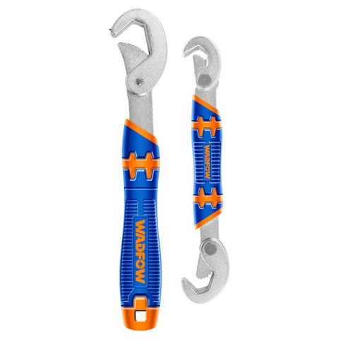 Bộ 2 Cờ Lê Đa Năng WUW1103 - Cờ Lê Mở Hai Đầu 9-14mm & 15-22mm, Cờ Lê Một Đầu 23-32mm, Tay Cầm Mạ Chrome