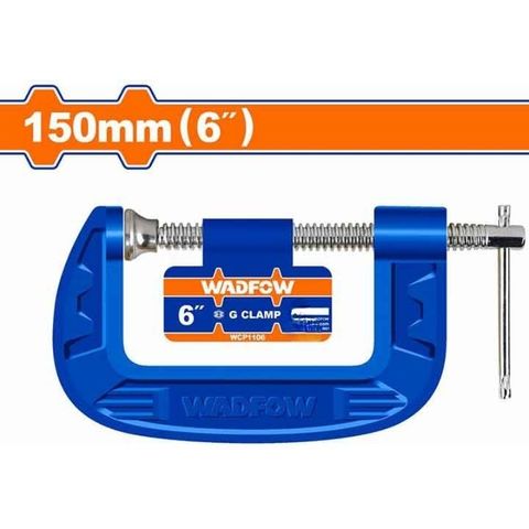 Kẹp Chữ G 150mm (6 inch) WadFow WCP1106 - Dụng Cụ Kẹp Chắc Chắn, Thân Gang Chất Lượng Cao, Tiện Ích Cho Gia Đình