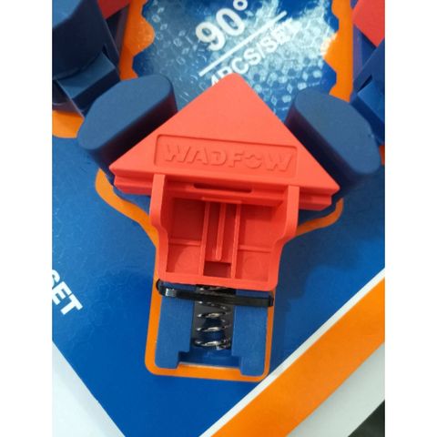 Bộ kẹp cố định góc 90 độ WadFow WCZ6E01 - Thiết kế thép bền, thao tác nhanh cho làm mộc và DIY, giữ vật liệu chắc chắn