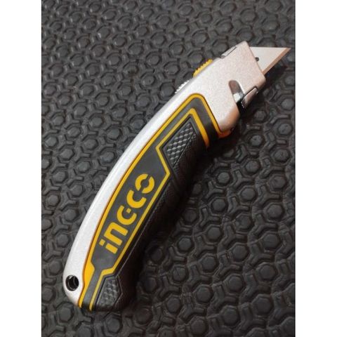 [Tặng 6 lưỡi dao] Dao Rọc Giấy INGCO – Bền Bỉ, Khóa Chặt, Cắt Gọn Từng Đường