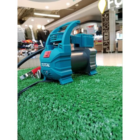 Máy Bơm Hơi Ô Tô Total TTAC1406 12V - Bơm Lốp Xe Nhanh Chóng, Công Suất 140W, Thiết Kế Nhỏ Gọn, Đồng Hồ Áp Suất, Phụ Kiện Đầy Đủ