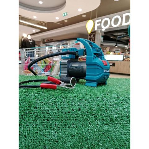 Máy Bơm Hơi Ô Tô Total TTAC1406 12V - Bơm Lốp Xe Nhanh Chóng, Công Suất 140W, Thiết Kế Nhỏ Gọn, Đồng Hồ Áp Suất, Phụ Kiện Đầy Đủ