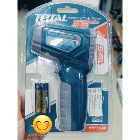 Máy Đo Nhiệt Độ Hồng Ngoại Total THIT0155028 - Đo Nhanh, Chính Xác, Không Tiếp Xúc - Phạm Vi Từ -50°C Đến 450°C, Tia Hồng Ngoại IR