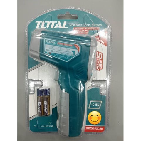 Máy Đo Nhiệt Độ Hồng Ngoại Total THIT0155028 - Đo Nhanh, Chính Xác, Không Tiếp Xúc - Phạm Vi Từ -50°C Đến 450°C, Tia Hồng Ngoại IR