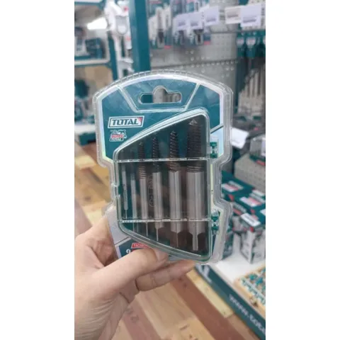 Bộ Mũi Taro Lấy Ốc Gãy Total TACSE0061 - 6 Chi Tiết Thép Cứng 3-25mm, Dụng Cụ Chuyên Dụng Cho Cơ Khí Sửa Chữa