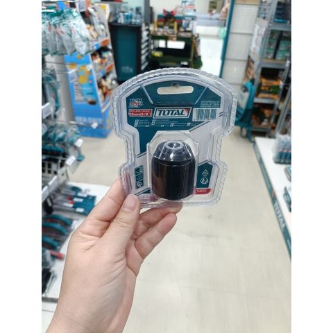 Đầu Khoan Sắt Tự Động Total TAC4510201 - Chuôi Ren 1/2 Inch, Đường Kính 10mm, Lắp Nhanh, Thép Cứng, Phù Hợp Nhiều Mũi Khoan