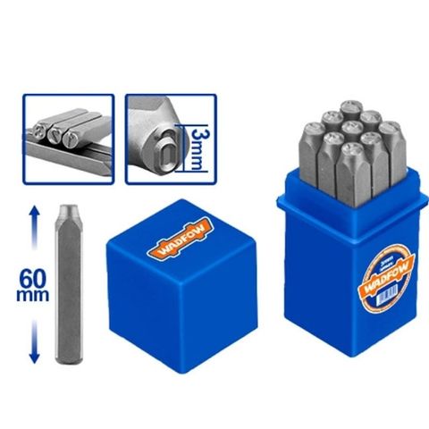 Bộ 9 Mũi Đột Chữ Số 3mm WADFOW - Dụng Cụ Đục Lỗ Chất Lượng Cao Cho Nghệ Thuật Và Thủ Công