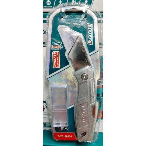 Dụng cụ rọc xếp cáp TOTAL THT5136236 - Kèm 6 lưỡi sắc bén, tay cầm hợp kim nhôm, thiết kế tiện dụng cho công việc sửa chữa.